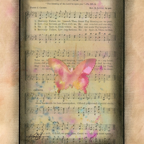 Original Butterfly Collage Art - Butterfly Collage 7 - Picture 3 of 6